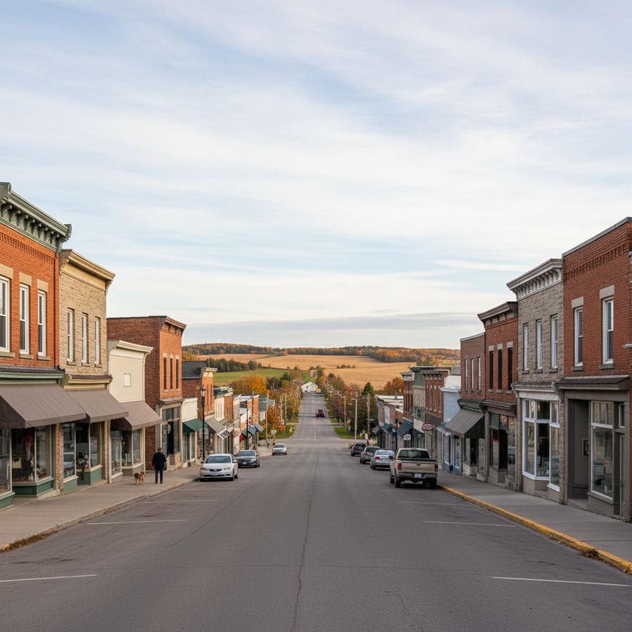 Main street in Shelburne, Ontario